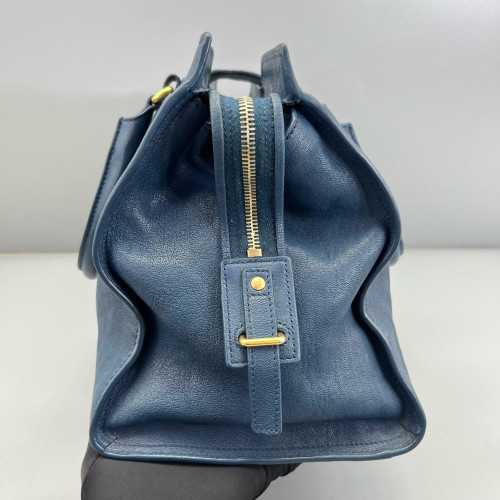 Yves Saint Laurent Medium Cabas Chyc Calfskin Blue Yves Saint Laurent Medium Cabas Chyc Calfskin Blue