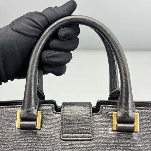 Yves Saint Laurent Small Cabas Chyc Calfskin Black