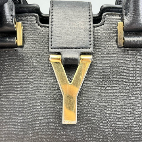 Yves Saint Laurent Small Cabas Chyc Calfskin Black