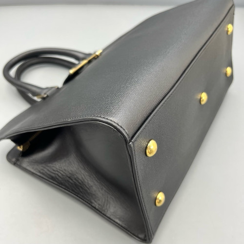 Yves Saint Laurent Small Cabas Chyc Calfskin Black