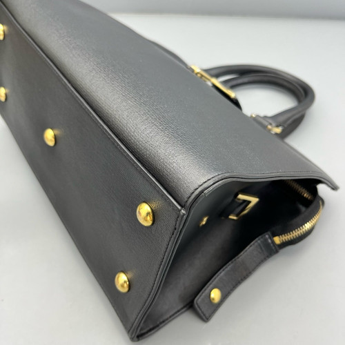 Yves Saint Laurent Small Cabas Chyc Calfskin Black