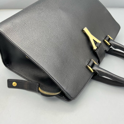 Yves Saint Laurent Small Cabas Chyc Calfskin Black