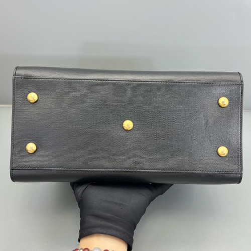 Yves Saint Laurent Small Cabas Chyc Calfskin Black