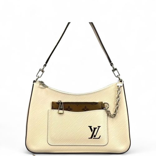 Louis Vuitton Marelle Handbag Epi Beige Mystic White Louis Vuitton Marelle Handbag Epi Beige Mystic White