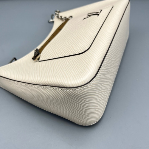 Louis Vuitton Marelle Handbag Epi Beige Mystic White Louis Vuitton Marelle Handbag Epi Beige Mystic White