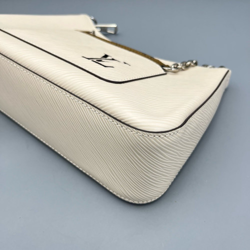 Louis Vuitton Marelle Handbag Epi Beige Mystic White Louis Vuitton Marelle Handbag Epi Beige Mystic White