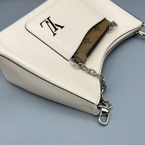 Louis Vuitton Marelle Handbag Epi Beige Mystic White Louis Vuitton Marelle Handbag Epi Beige Mystic White