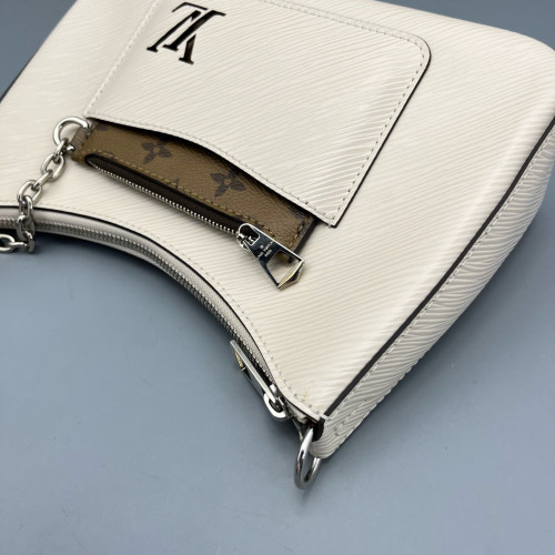 Louis Vuitton Marelle Handbag Epi Beige Mystic White Louis Vuitton Marelle Handbag Epi Beige Mystic White