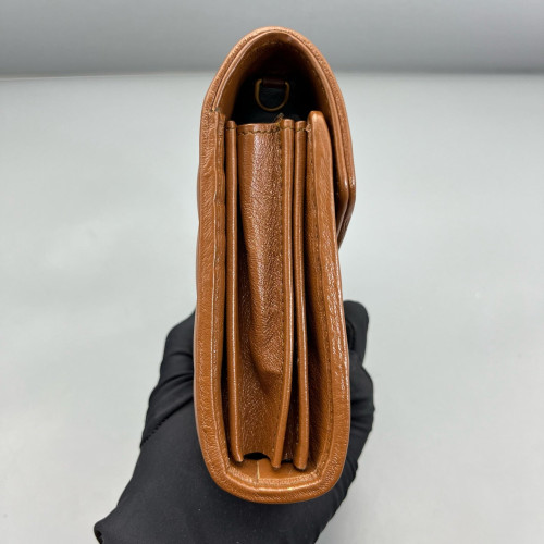 Gucci Matelasse GG Marmont Chain Wallet Calfskin Tan Gucci Matelasse GG Marmont Chain Wallet Calfskin Tan