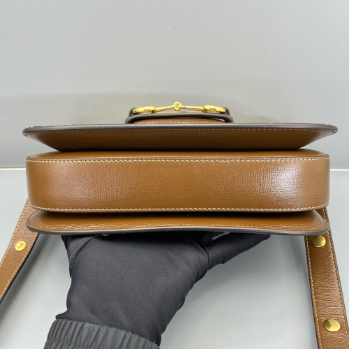 Gucci Medium Horsebit 1955 GG Supreme Monogram Tan Beige