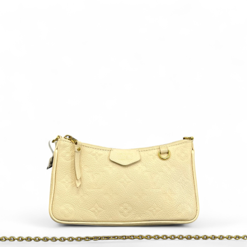 Louis Vuitton Easy Pouch On Strap Monogram Empreinte White