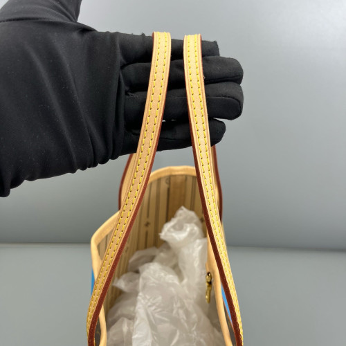 Louis Vuitton Neverfull PM Monogram Brown Blue Orange