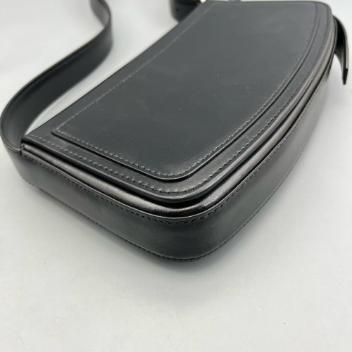 Balenciaga Shoulder Bag Calfskin Black