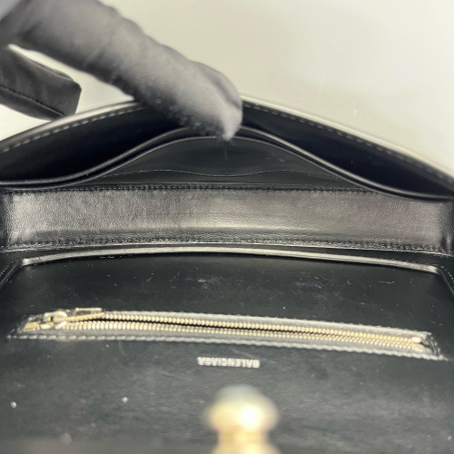 Balenciaga Shoulder Bag Calfskin Black