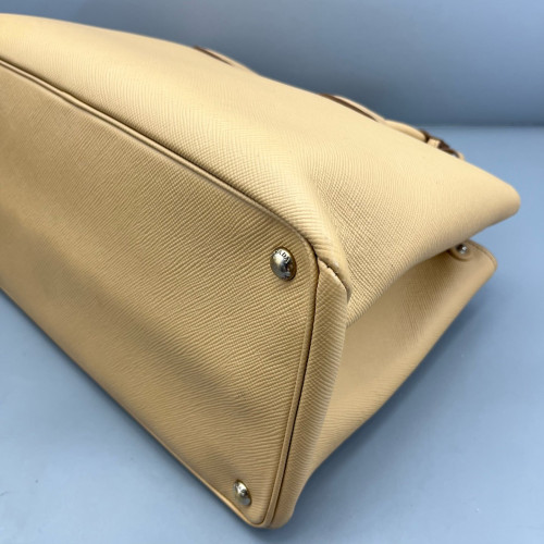 Prada Handbag Saffiano Calfskin Light Yellow Prada Handbag Saffiano Calfskin Light Yellow