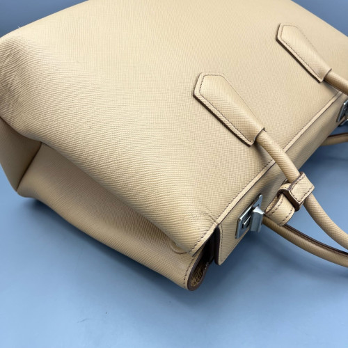 Prada Handbag Saffiano Calfskin Light Yellow Prada Handbag Saffiano Calfskin Light Yellow