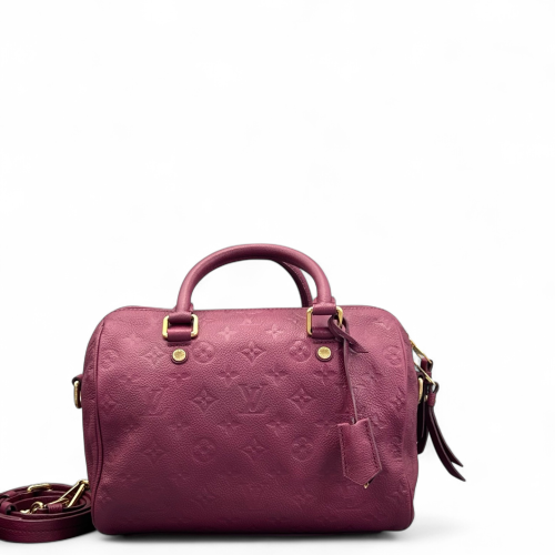 Louis Vuitton Speedy Bandouliere 25 Monogram Empreinte Azalea