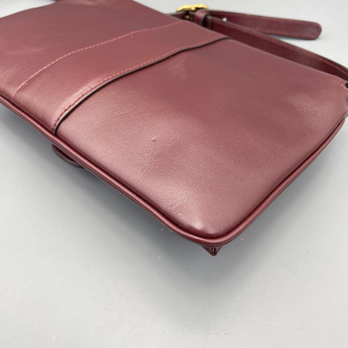 Gucci Small Arli Flap Shoulder Bag Calfskin Burgundy