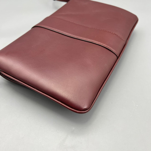 Gucci Small Arli Flap Shoulder Bag Calfskin Burgundy