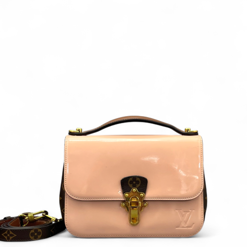 Louis Vuitton Cherrywood BB Vernis Monogram Light Pink Brown