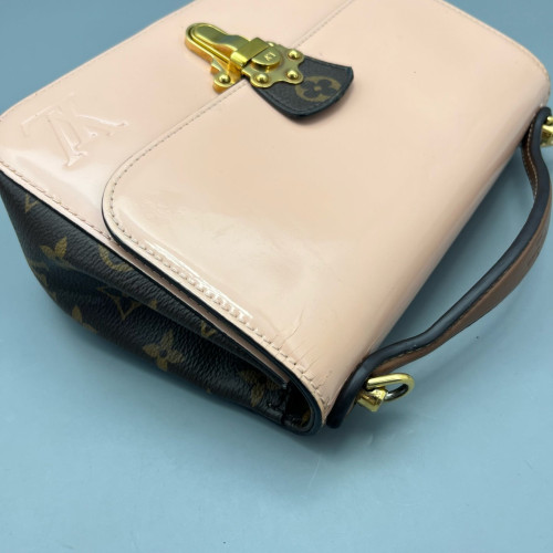 Louis Vuitton Cherrywood BB Vernis Monogram Light Pink Brown