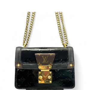 Louis Vuitton Wynwood Shoulder Bag Vernis Monogram Brown Black