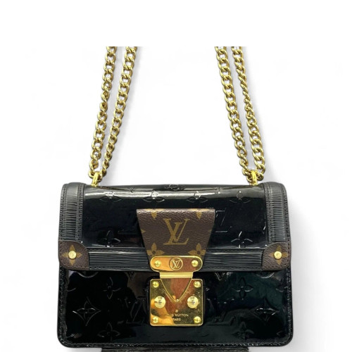 Louis Vuitton Wynwood Shoulder Bag Vernis Monogram Brown Black