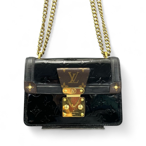 Louis Vuitton Wynwood Shoulder Bag Vernis Monogram Brown Black