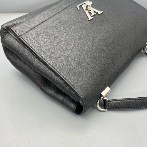Louis Vuitton Lockme II Top Handle Calfskin Black