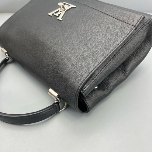 Louis Vuitton Lockme II Top Handle Calfskin Black