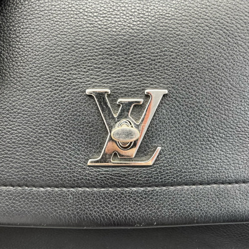 Louis Vuitton Lockme II Top Handle Calfskin Black