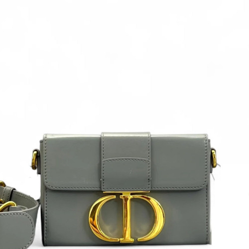 Dior 30 Montaigne Mini Box Bag Calfskin Grey