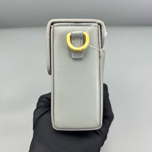 Dior 30 Montaigne Mini Box Bag Calfskin Grey