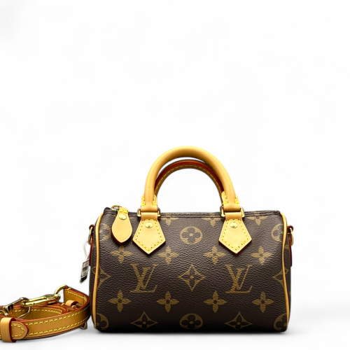Louis Vuitton Nano Speedy Bandouliere Monogram Brown