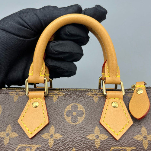 Louis Vuitton Nano Speedy Bandouliere Monogram Brown