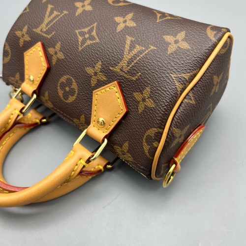 Louis Vuitton Nano Speedy Bandouliere Monogram Brown