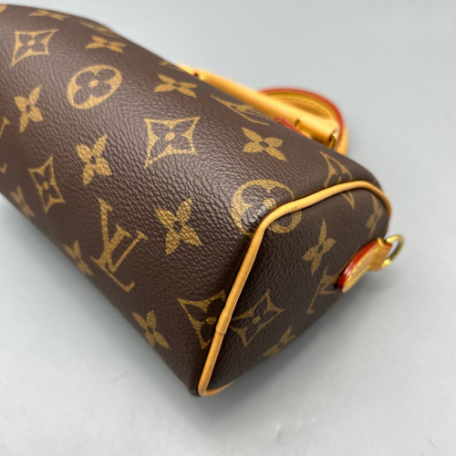Louis Vuitton Nano Speedy Bandouliere Monogram Brown