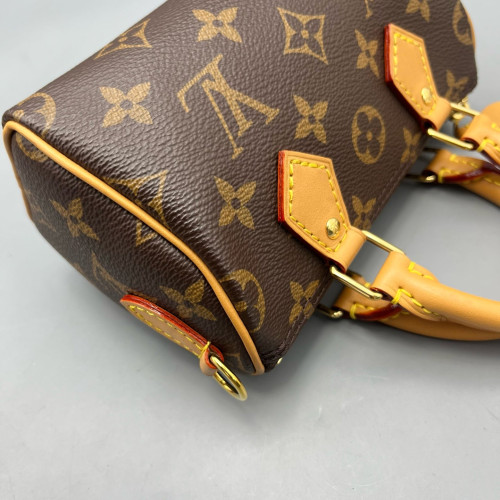 Louis Vuitton Nano Speedy Bandouliere Monogram Brown