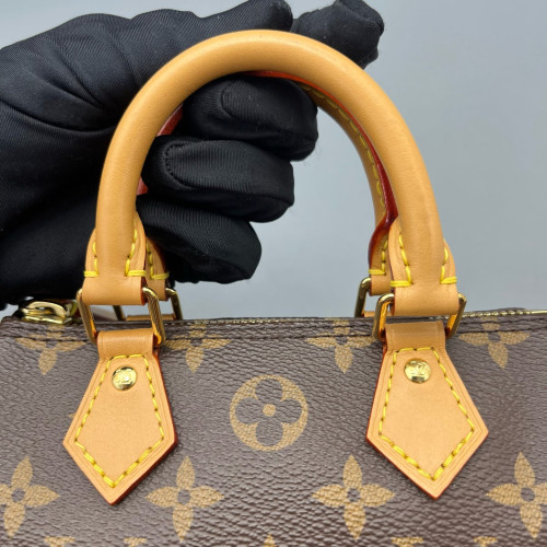 Louis Vuitton Nano Speedy Bandouliere Monogram Brown