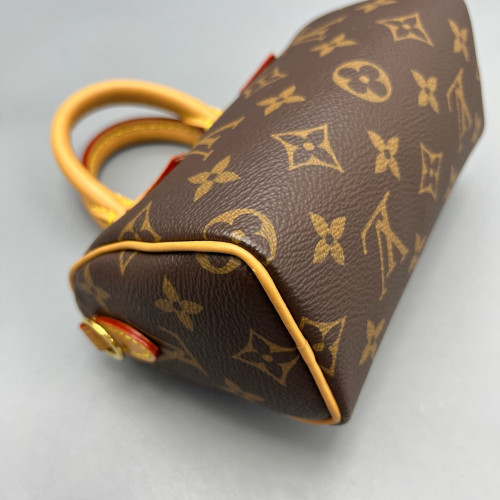 Louis Vuitton Nano Speedy Bandouliere Monogram Brown