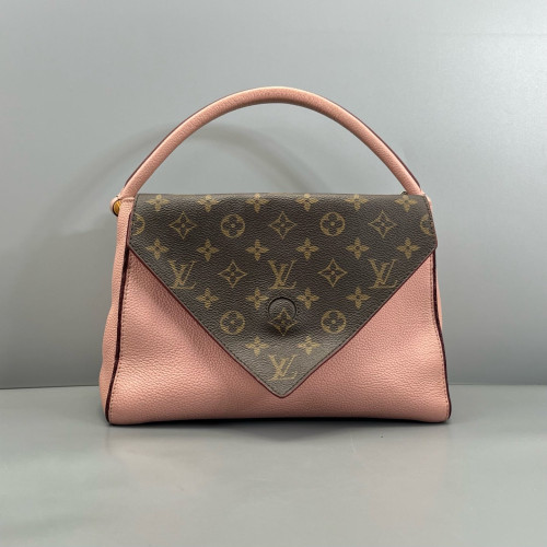 Louis Vuitton Double V Bag Monogram Calfskin Pink