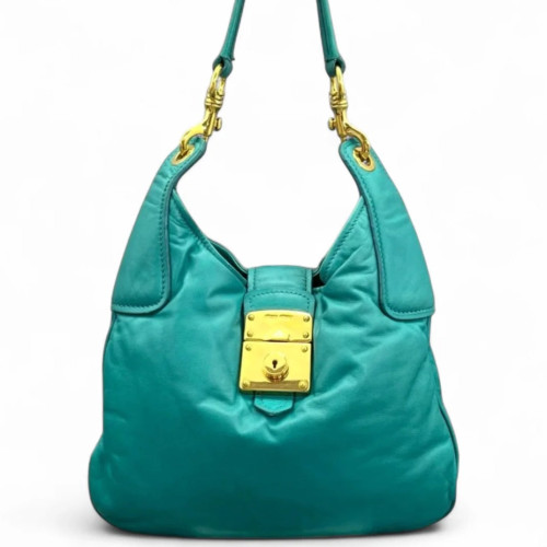 Miu Miu Hobo Calfskin Blue
