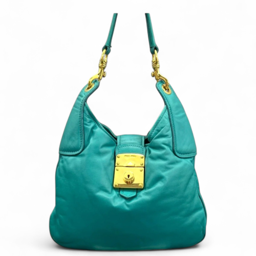 Miu Miu Hobo Calfskin Blue