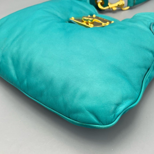 Miu Miu Hobo Calfskin Blue