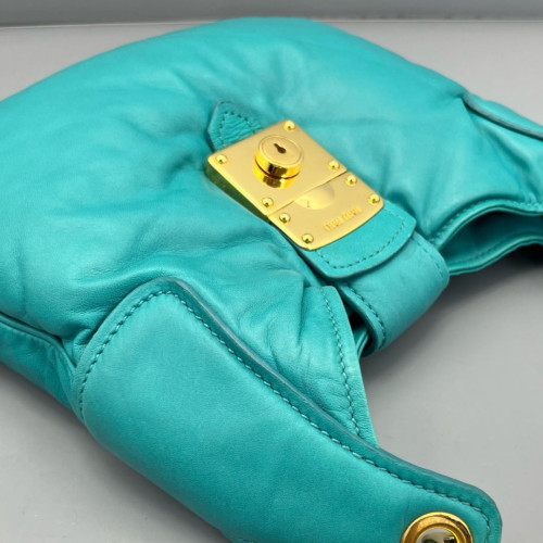 Miu Miu Hobo Calfskin Blue