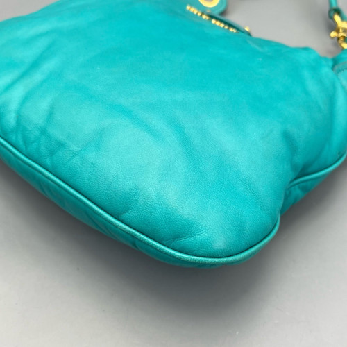 Miu Miu Hobo Calfskin Blue