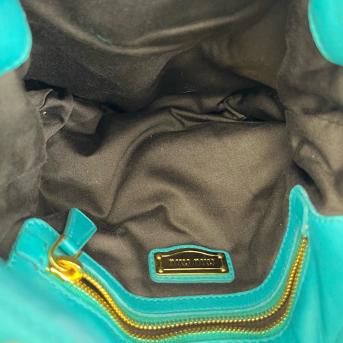 Miu Miu Hobo Calfskin Blue