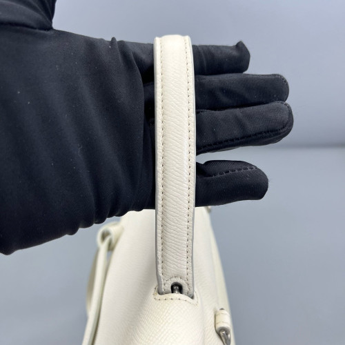 Celine Nano Belt Bag Grained Calfskin White