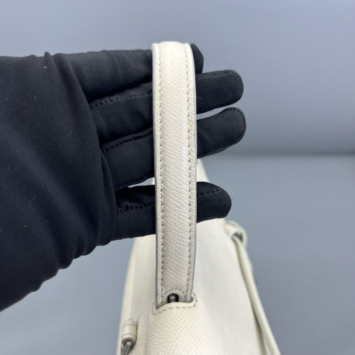Celine Nano Belt Bag Grained Calfskin White