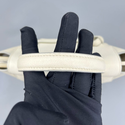 Celine Nano Belt Bag Grained Calfskin White